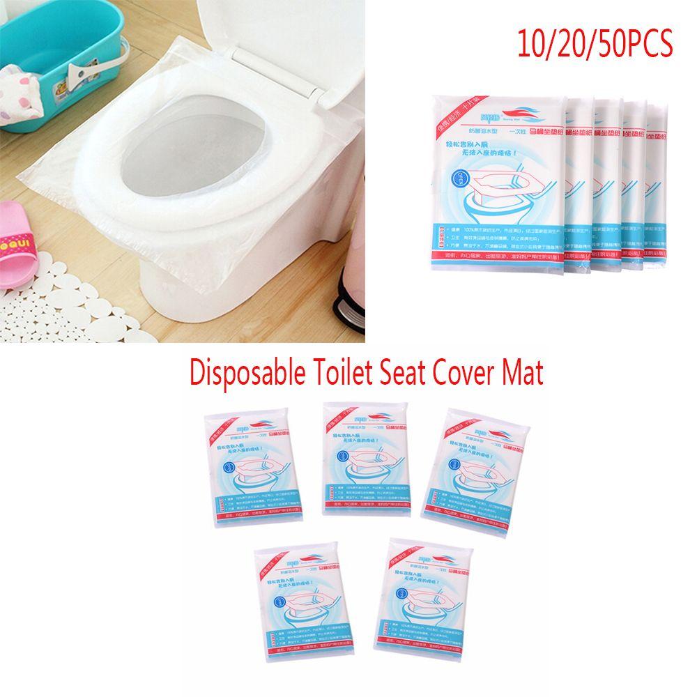 10/20/50pcs Soft Comfortable Bathroom Disposable Toilet Seat Cover Cushion Waterproof Paper Pad