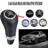 AABGT1 Car Accessories Gearbox Control Lever Sticker Shift Handle Decals For Mercedes Benz AMG C E SClass W204 W205 W203 W211 W212 W213