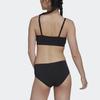 Adidas Оригинальные женские бюстгальтеры-бюстгальтер Adicolor Comfort Flex Cotton Scoop Bralette черного цвета GB1148