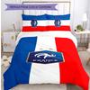 France national football team Pattern Printed 3PCS Bedding Set Soft Skin-Friendly Washable Duvet Cover & Pillowcases Set All Season Bedroom