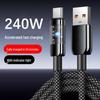 Transparent 240W Super Fast Charging USB-C Cable for Huawei Honor 10A Flash Charging Data