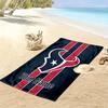 Custom NameHouston Texans logo. Beach Towel Soft Microfiber Summer Towel Quick Dry Absorbent Towel for Beach Swimming Pool Travel