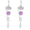 2Pcs Gazing Ball Spiral Tail Wind Spinner Stabilizer Stainless Steel Spiral Wind Chimes for Outside