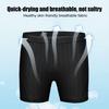 Men Swimming Trunks And Cap Quick Dry Stretchy Bathing Suit Diving