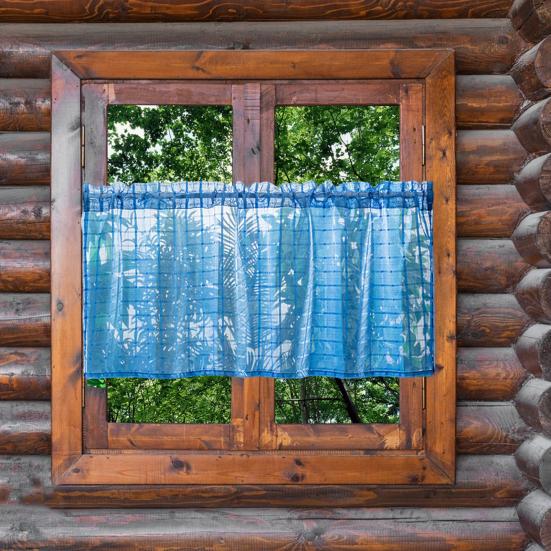 Короткая занавеска Yousheng с воздушным дренажем, устойчивая к разрывам, не выцветающая, простая в установке, полупрозрачная перегородка, оконная сетка, кухонные принадлежности