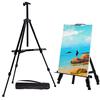 Portable Adjustable Metal Sketch Easel Stand Foldable Travel Easel Aluminum Alloy Easel Sketch Drawing For Artist Art Supplies