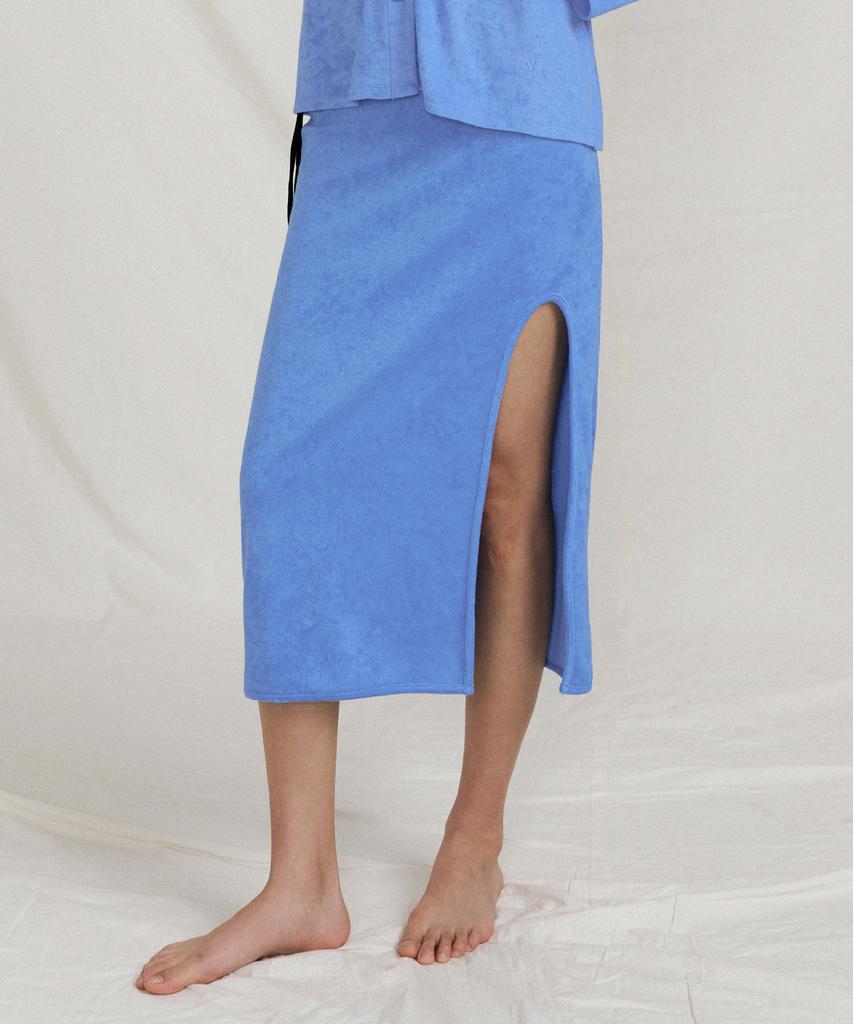 Front To Line Retreat Slit Long Skirt