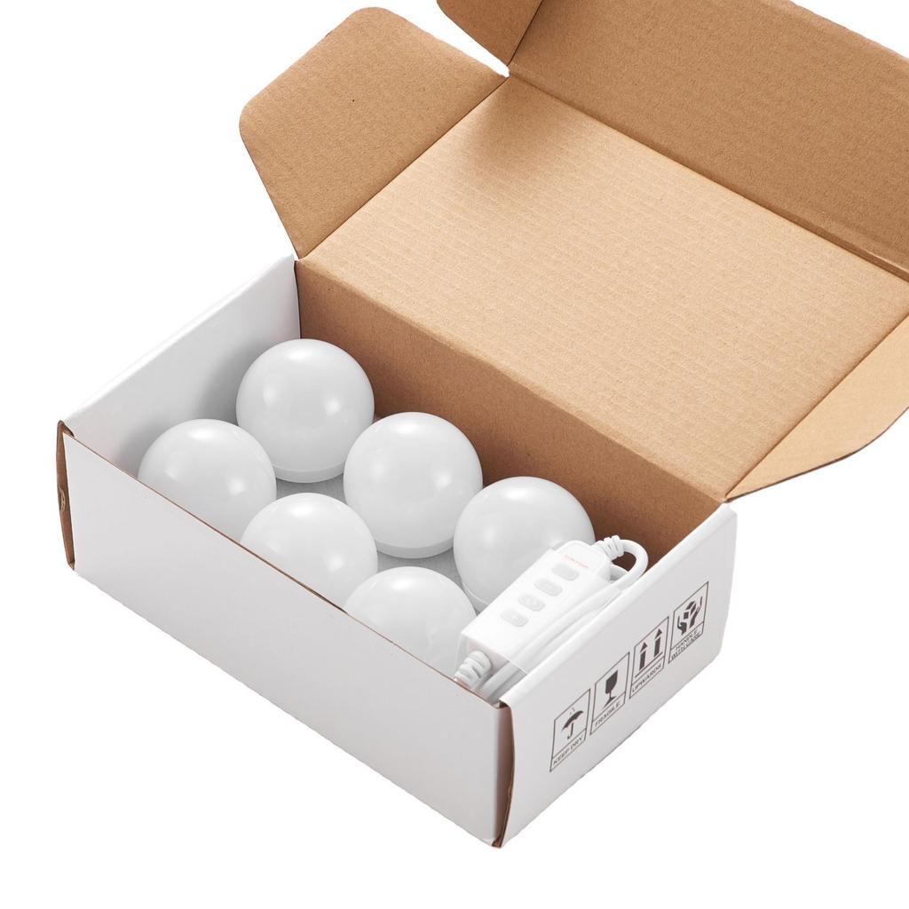 4/6/8/10 светодиодных светильников для макияжа, USB-регулируемые зеркальные лампы, косметическое освещение, настенный туалетный столик, ванная комната