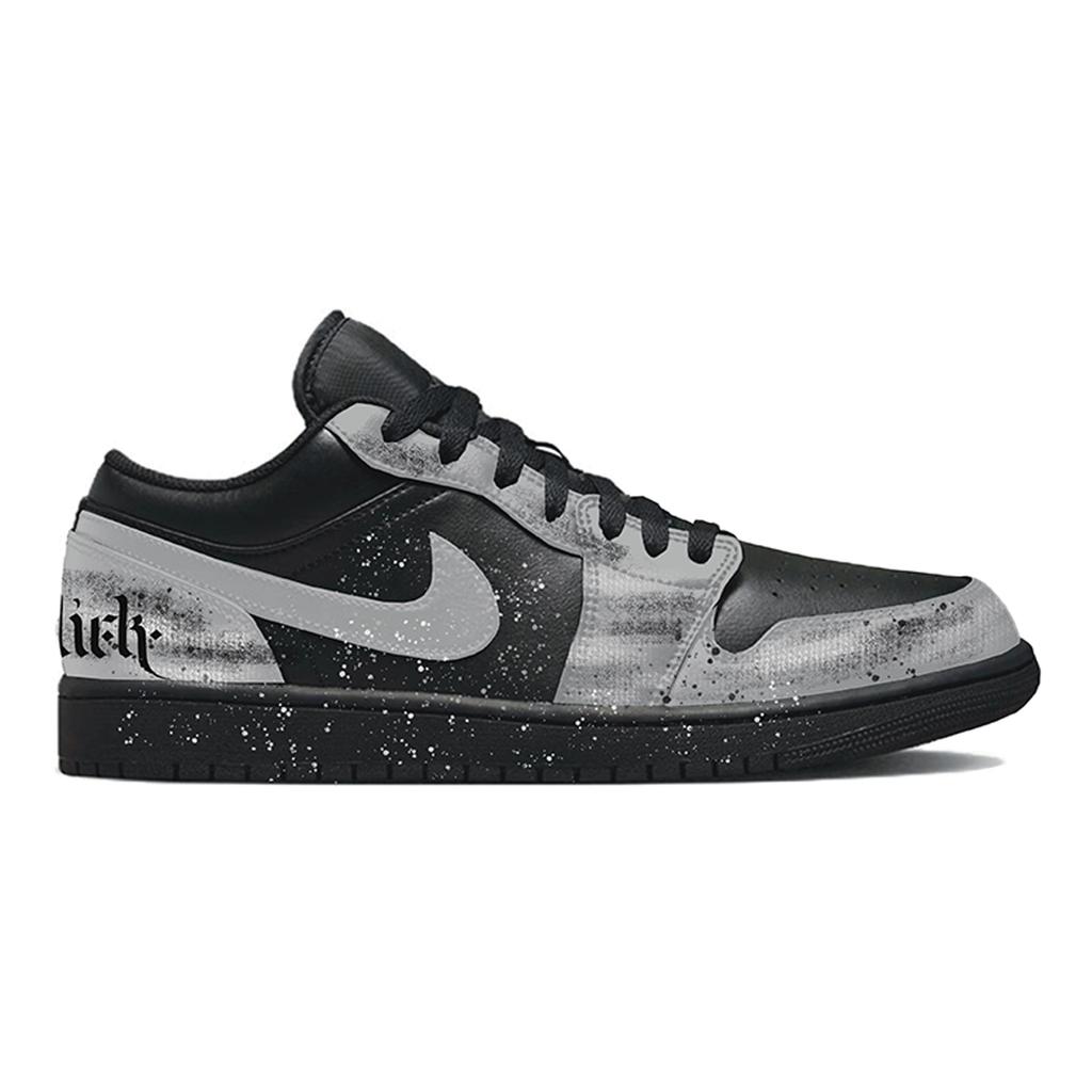Jordan Air Jordan 1 No Man's Land Rose Slip Resistant Abrasion Resistant Low top Vintage Basketball Shoes Men's 553558-093(Team864-)