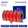 JAYO 5 катушек 3D PLA Матовый Филамент для 3D-принтера 1,75 мм+/-0,02 мм 100% Без пузырьков Нетоксичный Материалы для 3D-печати для 3D-принтера и ручки