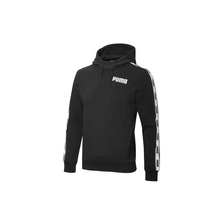 PUMA Sweatshirts Men's Black Hooded Moderate Regular (Unisex) Sweatshirts 845640 01