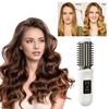 Cordless Hair Curling Iron Brush USB Rechargeable Travel Heated Round Brush 3-in-1 Fast Heating Thermal Brush Electric Hair Curling Wand Styling Tools
