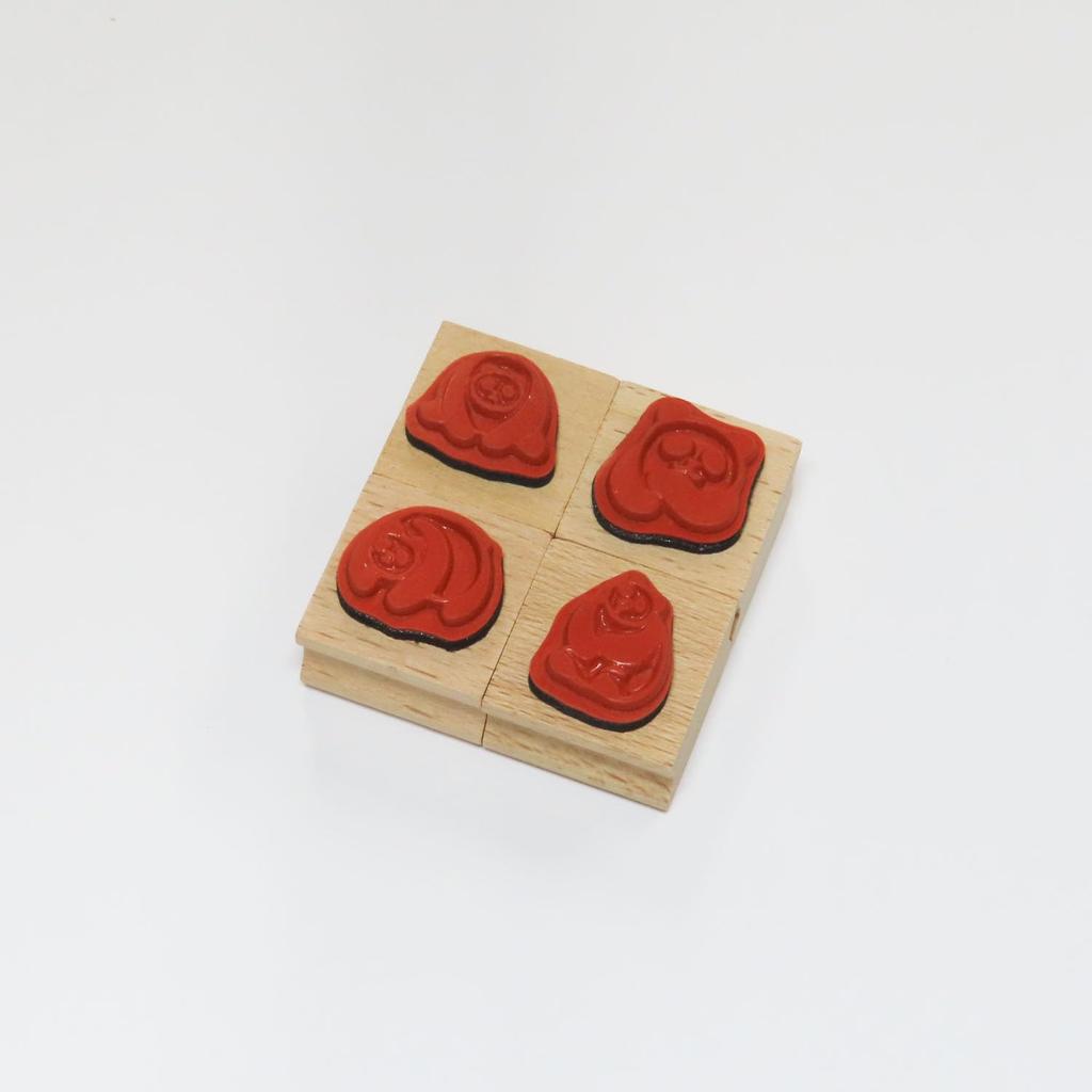 Taiyo Tomar Panda Rubber Stamps (4 pieces) RT-panda-S02