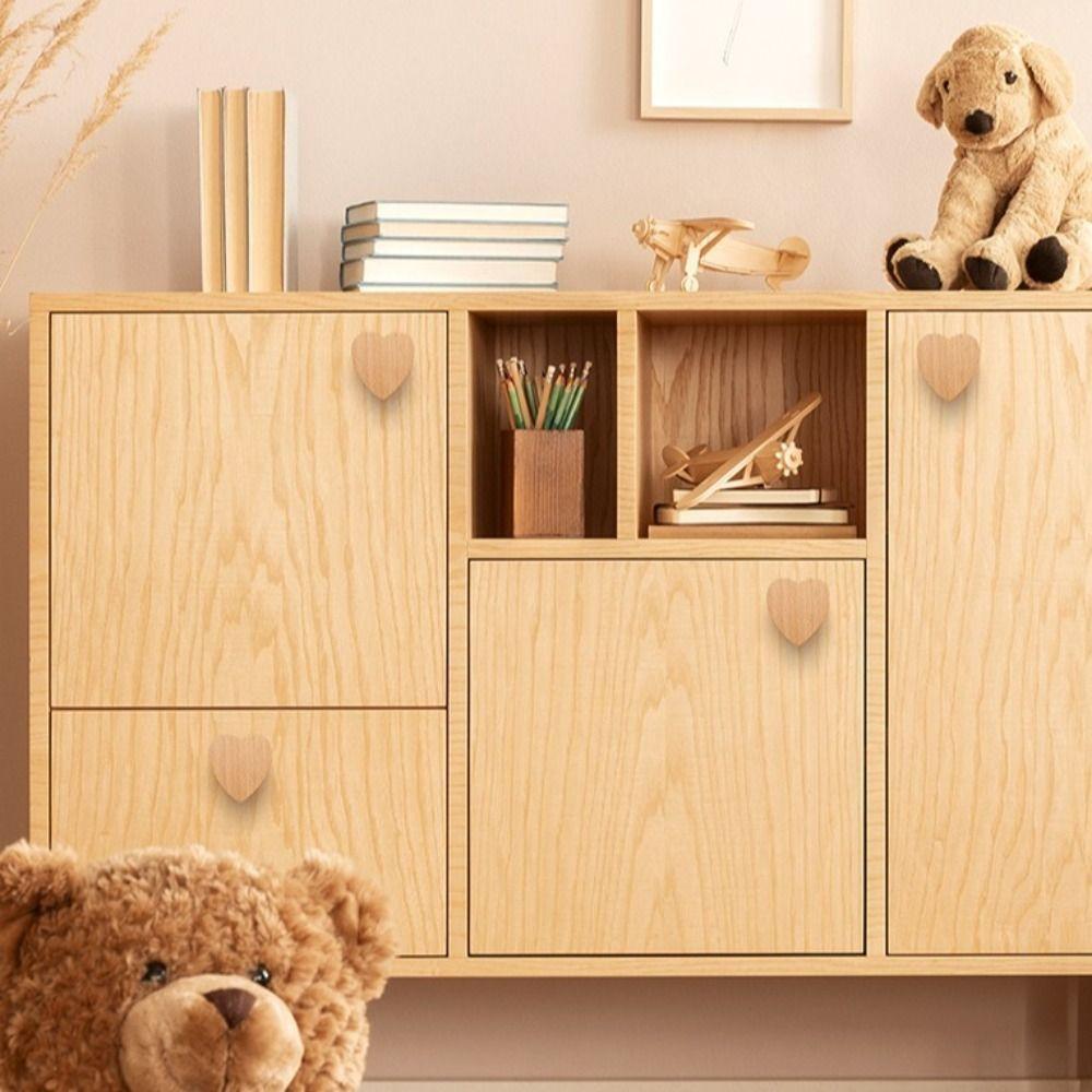 Cabinet Door Cabinet Handle Love Heart Shape Design Drawer Knobs Creative Door Pulls Wardrobe
