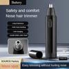 Electric Nose Trimmer for Men Battery Ear Trimmer for Men Women Mini Portable Nose Hair Shaver Waterproof Safe Clean