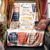 Vintage Anniversary Quotes Blanket Personalized Name Soft Comfortable Stylish Blanket Car Blanket Perfect For Travel Camping Outdoor Home Suitable For