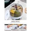 Кухонный контейнер для хранения,Контейнер для хранения продуктов питания,Вращающиеся на 360° бочки для риса, Герметичный дозатор хлопьев