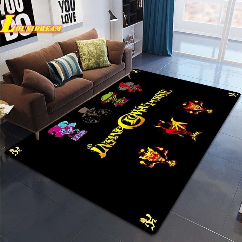 Коврик с принтом Crazy Clown Band Juggalo Band, ковер для гостиной, спальни, домашний декор, большой ковер, детский коврик для игр, коврик для ползания, коврик для йоги, коврик для пикника