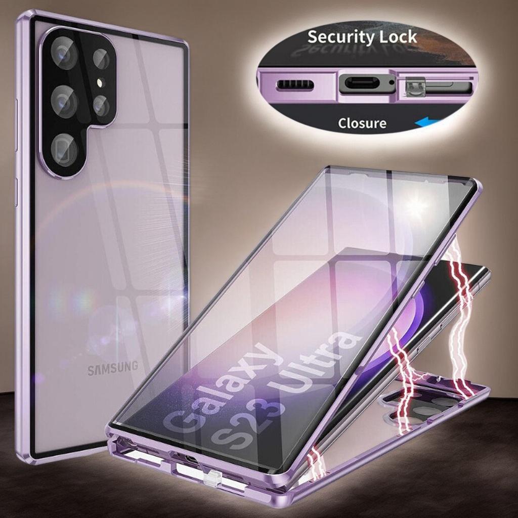 360 Металлическая Магнитная Чехол-Крышка для XiaoMi Mi 11 14 Ultra 13T 11 14T 15 Pro 14 Civi Двустороннее Стекло Прозрачная Защелка Чехол для Телефона