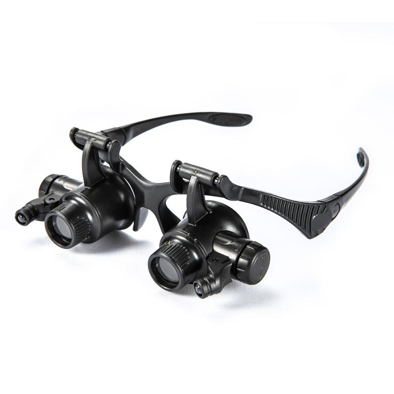 Налобная, 25-кратная ремонтная лупа с подсветкой для технического обслуживания и обнаружения с четырьмя дополнительными увеличениями