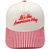 It's the American Way three-dimensional embroidered truck driver hat retro color matching dad hat