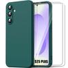 Case for Samsung Galaxy S25 Plus (Galaxy S25+) - Night Green + 2 Tempered Glasses - BOOLING®