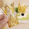 20/1PCS Mini Crown Cake Decoration Princess Topper Pearl Tiara Children Hair Ornament for Wedding Birthday Party Cake Decoration