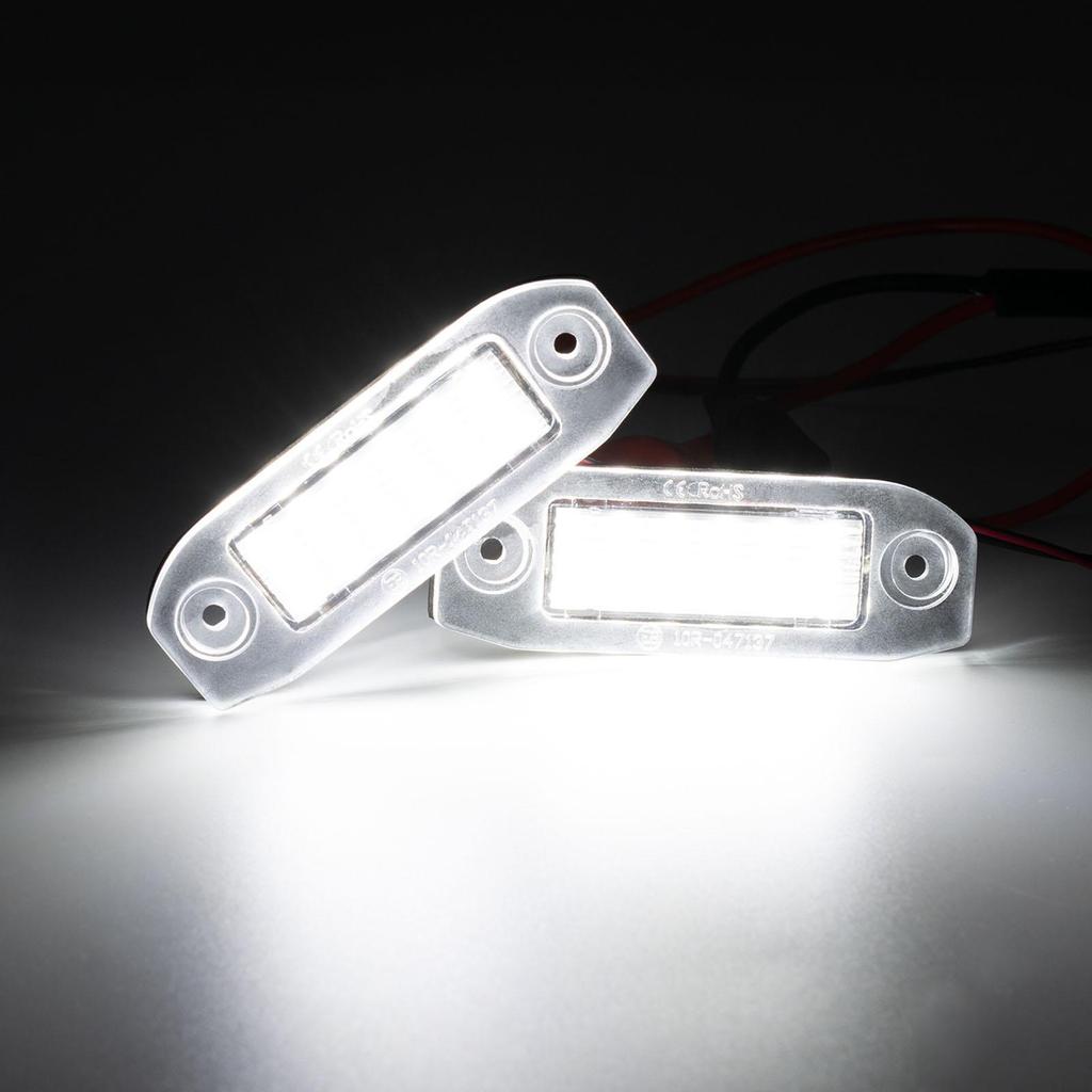 2pcs White Rear Tail License Number Plate Light Bulb For Volvo C30 C70 S80 V70 XC70 S40 V50 S60 V60 XC60 XC90 Car Assembly