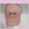 Womens Stylish Baseball Hat With Embroidered Butterfly Bow For Winter Fashion