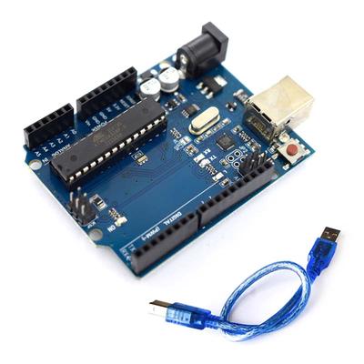 1 комплект Официальная коробка UNO R3 Чип ATMEGA16U2+MEGA328P Для платы разработки Arduino UNO R3 + USB-КАБЕЛЬ