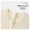 Navigare Girls' Short Sleeve Cable Knit T-shirt
