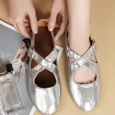 2025 Туфли Мэри Джейн женские плоские одинарные туфли женские одинарные туфли натуральная кожа женские мягкие туфли Мэри Джейн женские осенне-зимние