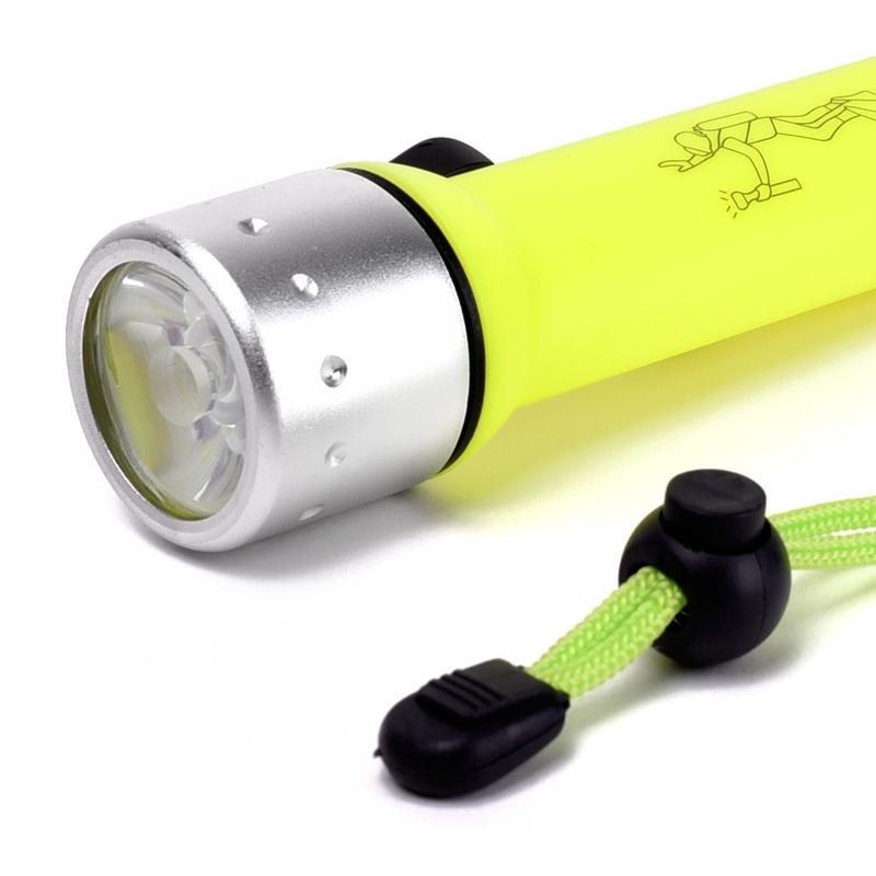 LED Waterproof Scuba Diver Diving Flashlight Underwater Flash Light Torch