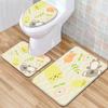 Текстурированный туалетный трехсекционный напольный коврик, ванный трехсекционный ковер, придверный коврик