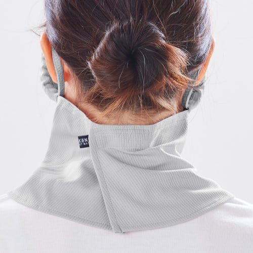 Маска от солнца YAKeNU UV CUT, защита лица, YAKeNU Стандарт (Защёлкивающийся) (Светло-серый, обычный размер)