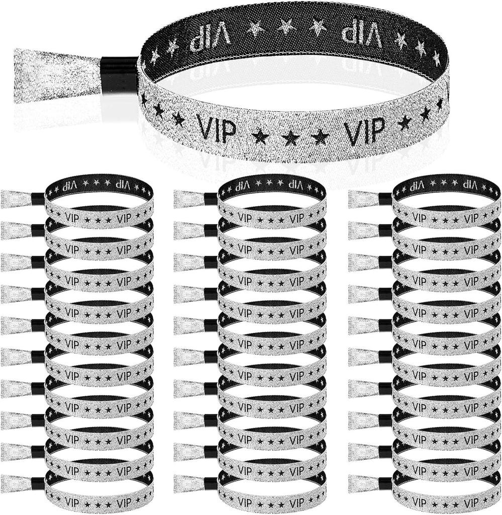 50/100pc VIP Wristbands Party Wristbands Cloth Wristbands Armbands for Events VIP Bracelets Wedding Party Events Concerts Fairs