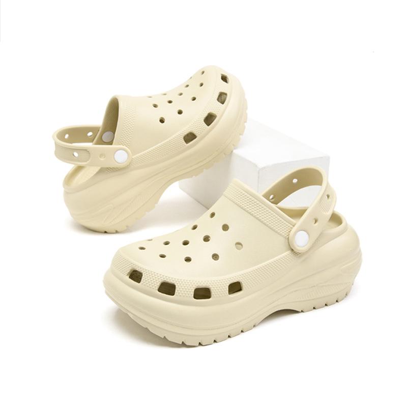 Женские классические туфли для отдыха на открытом воздухе Hole Shoes, увеличивающие рост, нескользящие, дышащие пляжные туфли