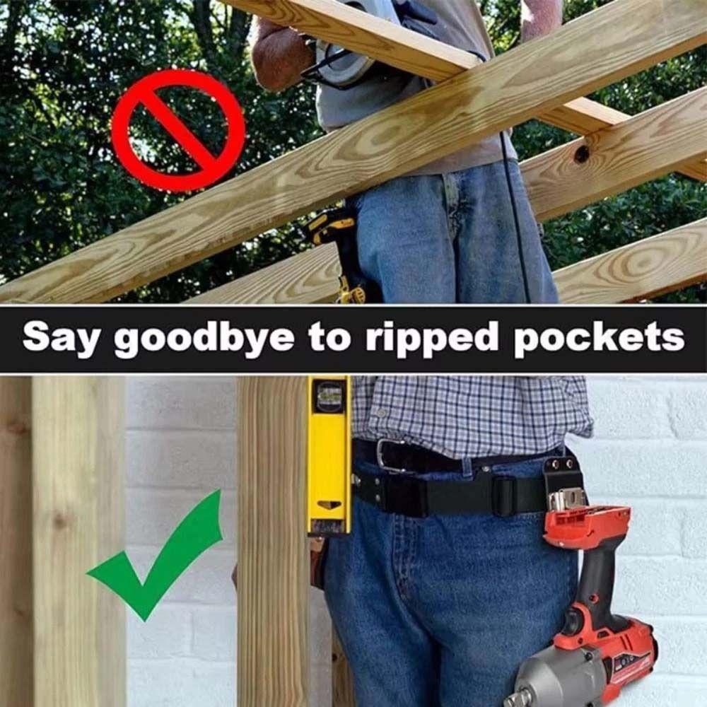 Компактный зажим для ремня для дрели, держатель для рулетки "свободные руки", подвесной зажим, зажим для ремня для электрической дрели