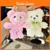 Teddy Cartoon Bear Plush Toy Bow Decoration Animal Doll Keychain Pendant Kid