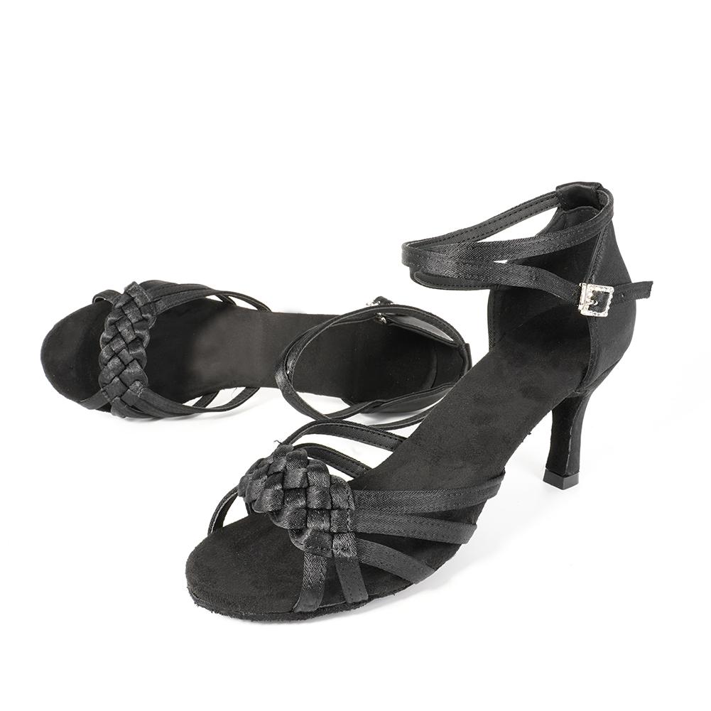 Женская обувь для бальных танцев, латинского танго, сальсы, на высоком каблуке 7 см