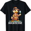 Частный детектив PI Забавная игра слов про утку Детектив Шпион Футболка