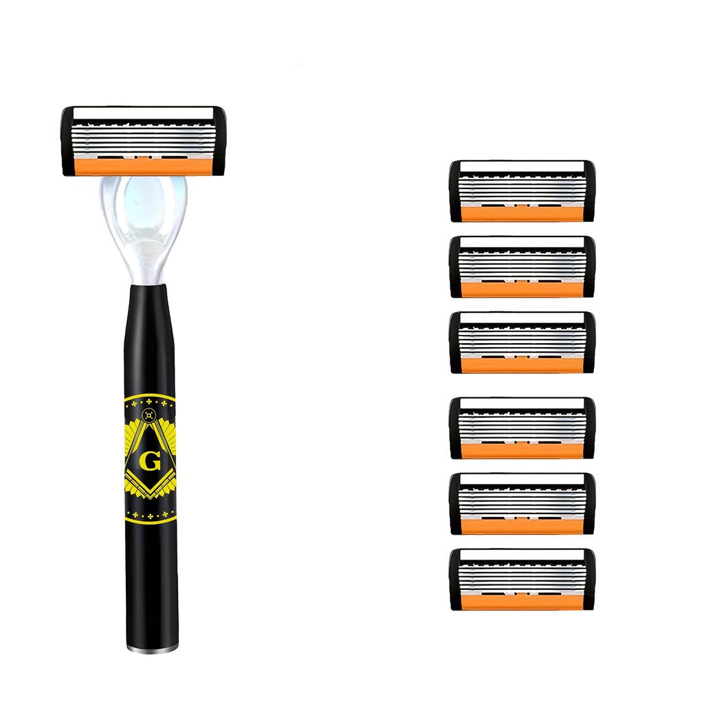 Высококачественные мужские лезвия для бритвы 6 слоев Немецкая нержавеющая сталь Бритвенные картриджи Совместимы с бритвой Mach