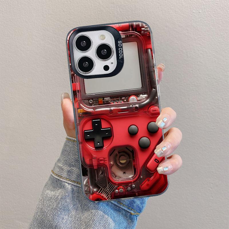 Игровая консоль Технология 2D-печать Чехол для телефона Для IPhone 11 12 13 Mini Pro Max 14 15 16 Pro Max Plus Ударопрочный Лазерный Задний чехол