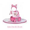 Одежда для куклы Reborn Gril Baby Doll, подходит для роста 50-55 см, наряд для девочки, аксессуары для куклы R3X2