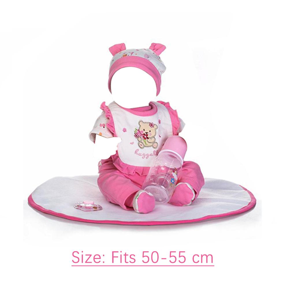 Одежда для куклы Reborn Gril Baby Doll, подходит для роста 50-55 см, наряд для девочки, аксессуары для куклы R3X2