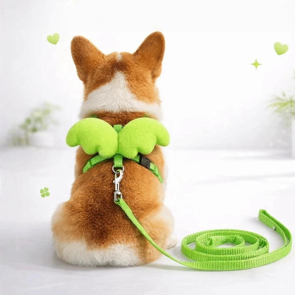 120CM Puppy Leash Collar Green Pet Harness Cute Dog Cat Leashes For Pet Outdoor Walking