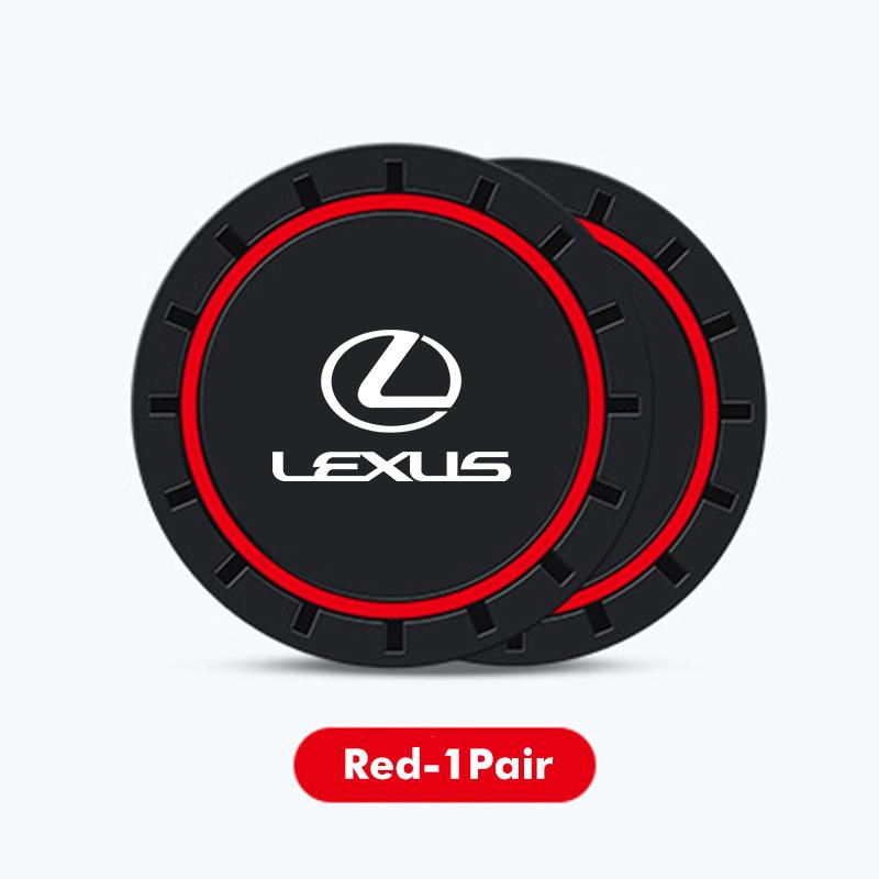 Car Waterproof Anti Slip Water Cup Mat Auto Interior Accessories For Lexus RX350 IS250 CT200h ES250 ES300h NX300h IS200 GS300BL1