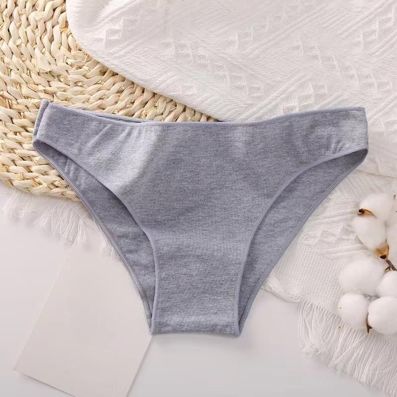 Women Cotton Panties Lingerie Sexy Female Underwear Girls Underpants Briefs Knickers 7 Solid Colors M-XXL Plus Size