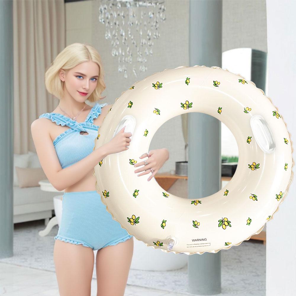 1 шт. Надувной плавательный круг с принтом, круг под мышками, надувной плавающий круг, утолщенный плавательный круг из ПВХ, подходит для бассейна, пляжа