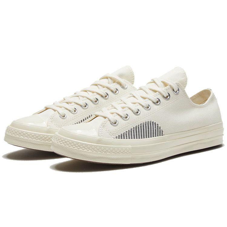 Converse 1970S Chuck 70 Ox Egret Minimalist Comfortable Low-Top Canvas Shoes Unisex Sneakers Off-White 166861C